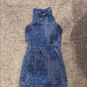 Banana Republic Blue Patterned Mini Dress
